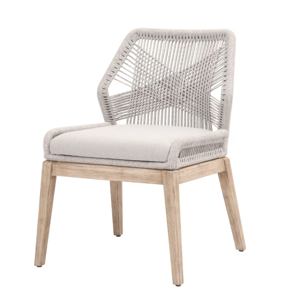 LOOM DIN CHR KD-WHT TAUPE/ PERFORMANCE PUMICE/NAT GRAY