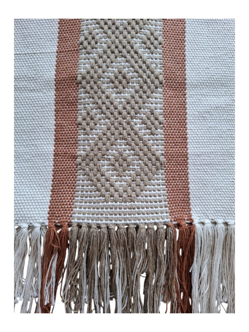 CAMINO RAYAS AMARILLAS DE MACRAMÉ