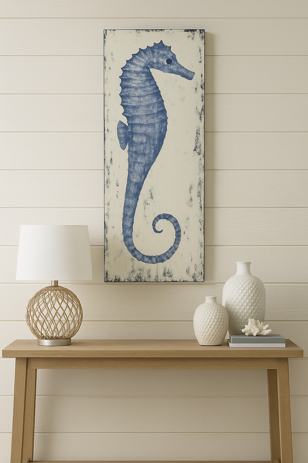 CUADRO DE ARTE CABALLO MARINO I