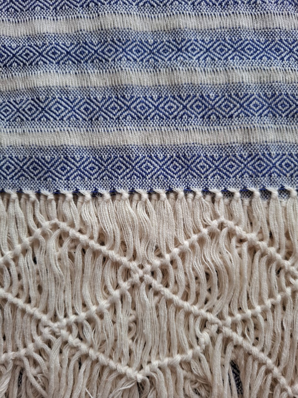 CAMINO AZUL REY DE MACRAME