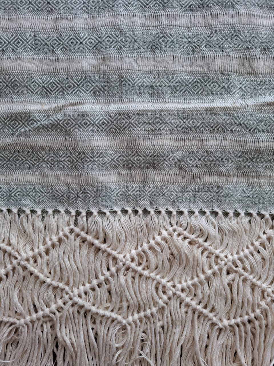 CAMINO VERDE CEMENTO DE MACRAMÉ