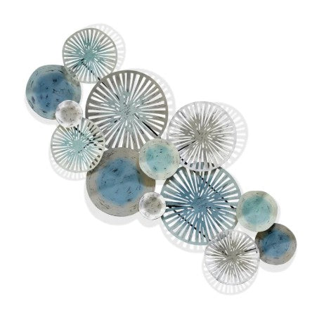 ESCULTURA DE PLATOS METALICOS INDIGO