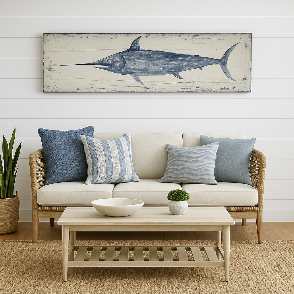 CUADRO DE ARTE PEZ ESPADA