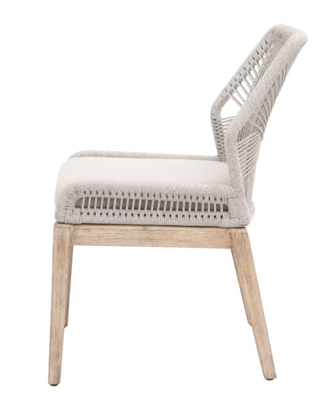 LOOM DIN CHR KD-WHT TAUPE/ PERFORMANCE PUMICE/NAT GRAY