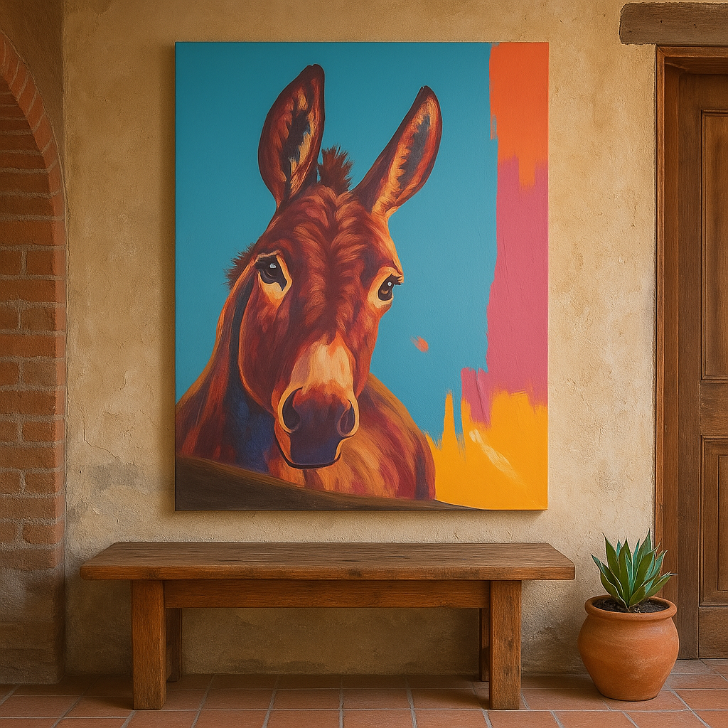CUADRO DE ARTE BURRO