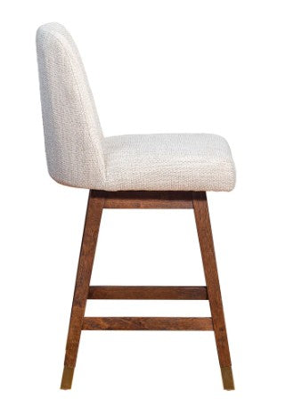 TABURETE GIRATORIO AMELIA BEIGE